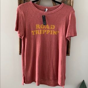 NWT “Road Trippin” Coral Tee